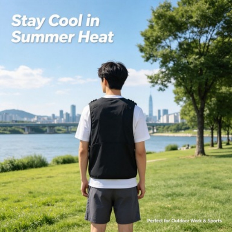 Outdoor Camping Vest - Water Cooling Vest Shoulder Straps Mesh