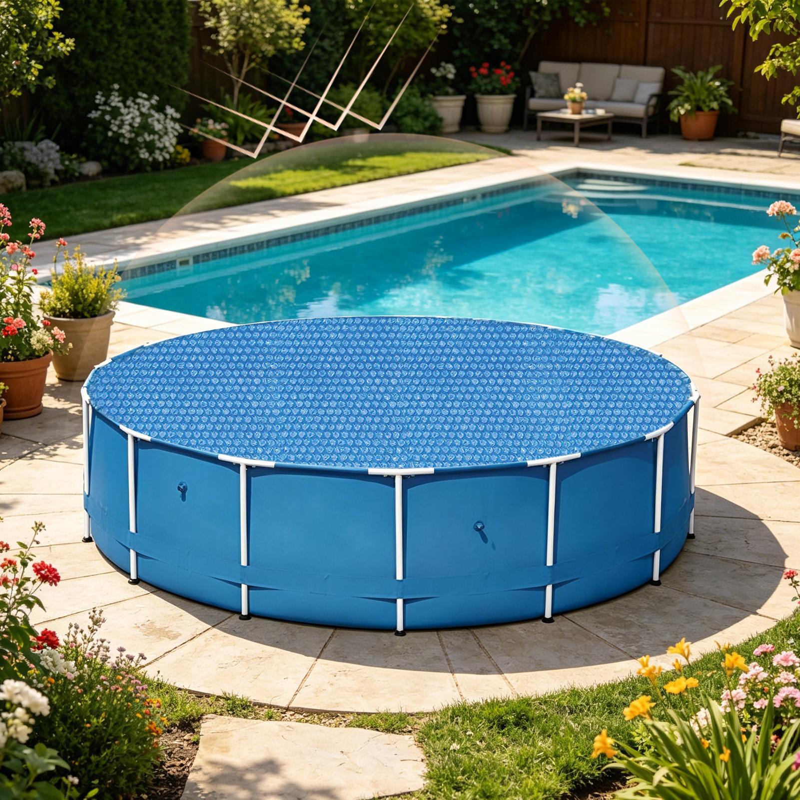 Outdoor Camping Decke - Round Pool Cover Round Tub Bubble