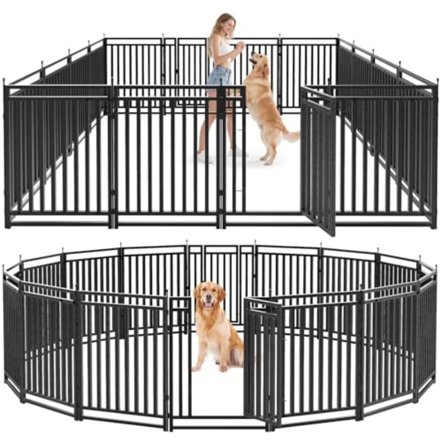 Outdoor Camping Dog Kennel - Dog Fence Outdoor for Yard Dog