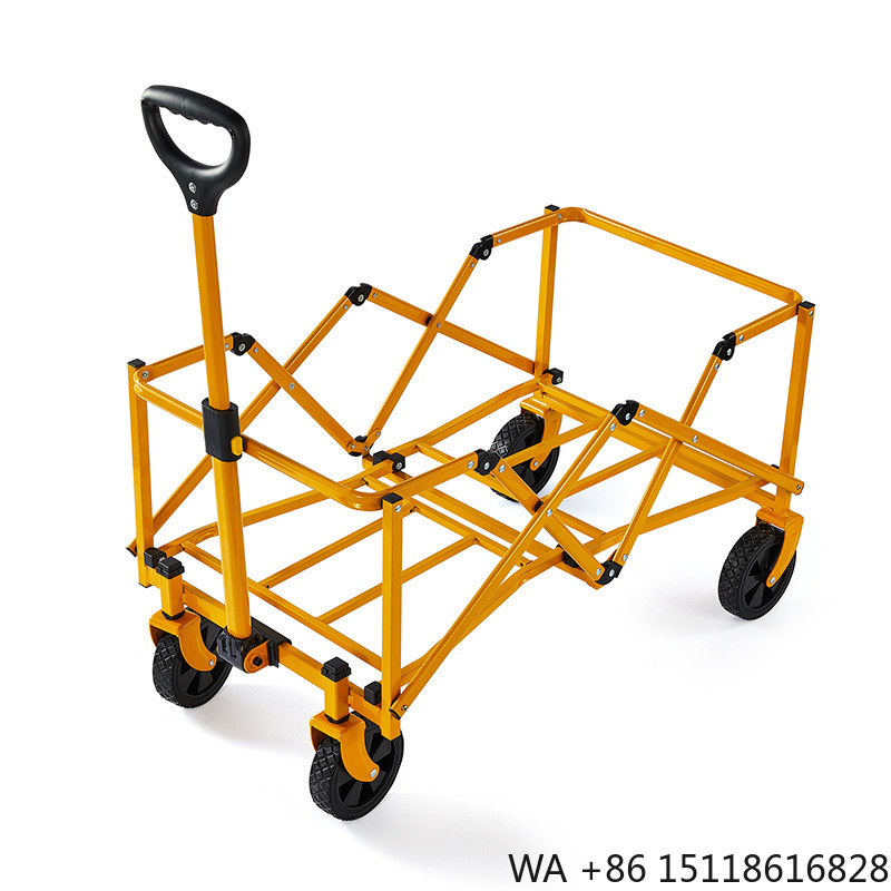 Outdoor Camping Table - Collapsible Foldable Wagon, Beach Cart Large
