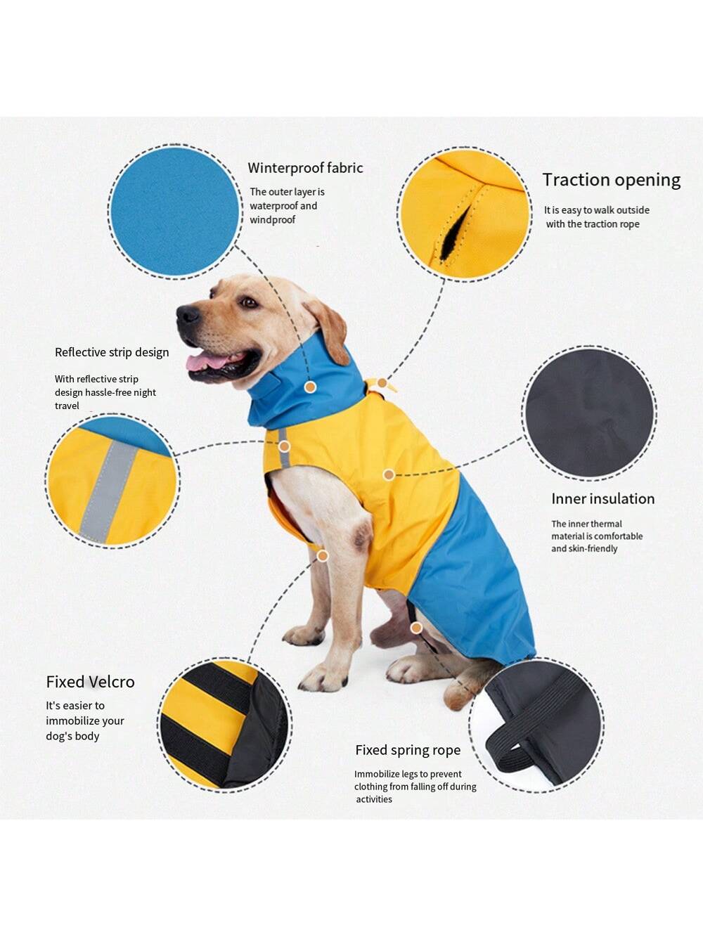 Windproof Waterproof Dog Warm  - Outdoor Camping Vest ulasan dan harga