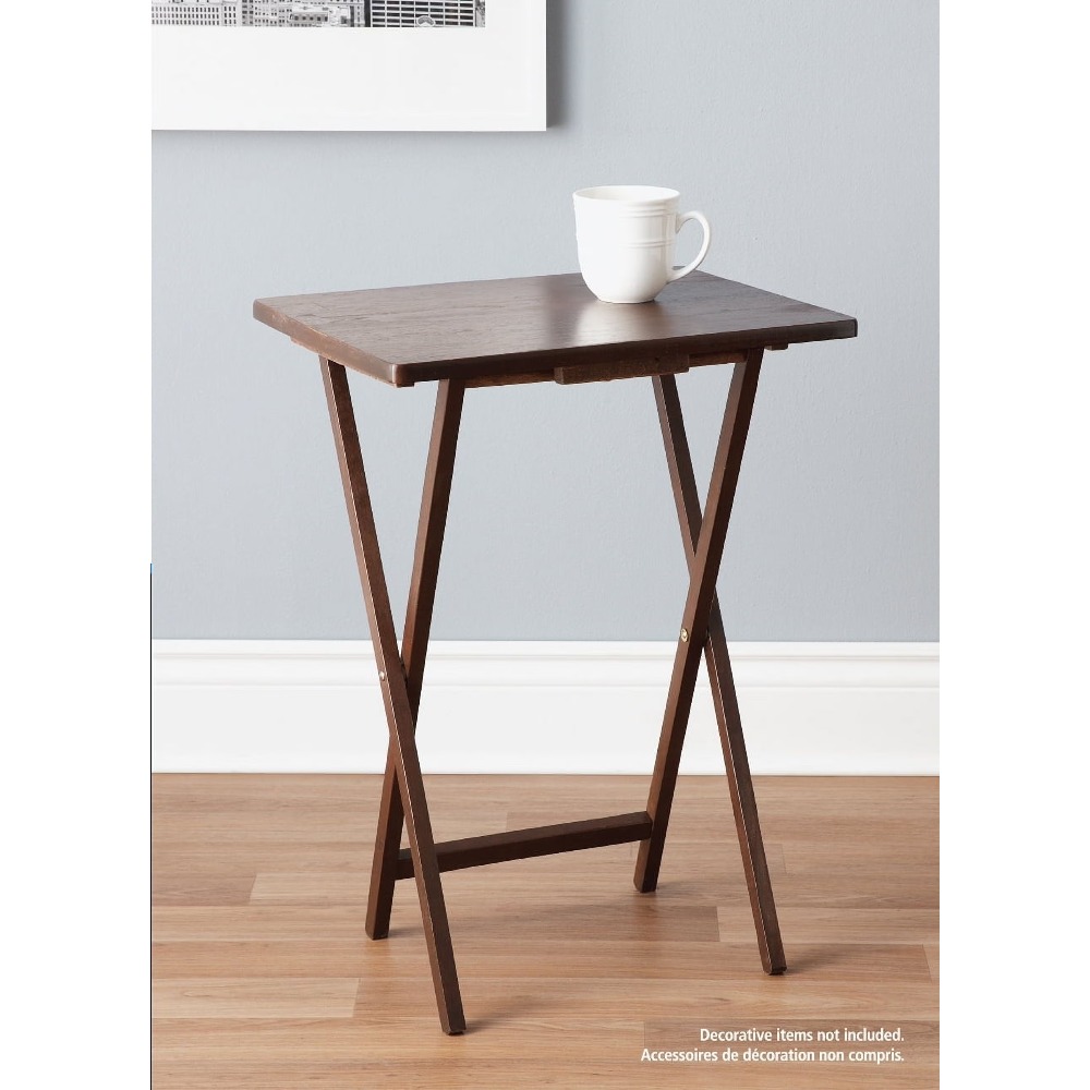 Rubberwood Folding TV Tray Tab - Outdoor Camping Table ulasan dan harga