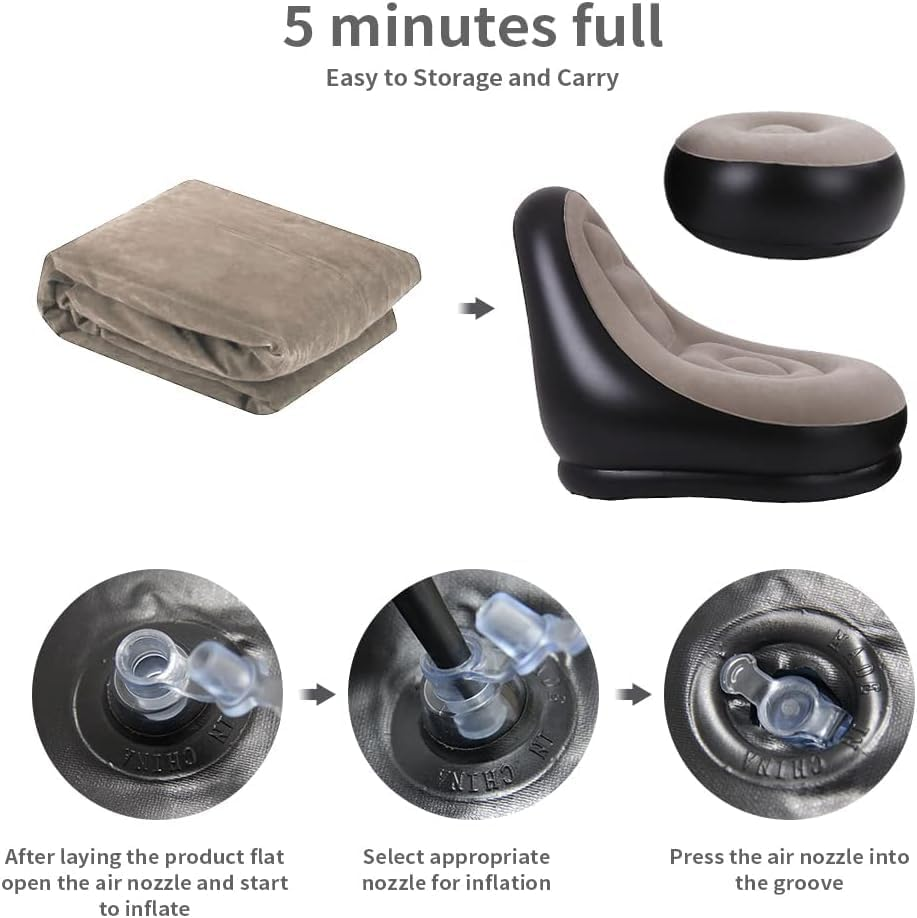 2Pcs Lazy Sofa Inflatable Chai - Inflatable Mattress ulasan dan harga