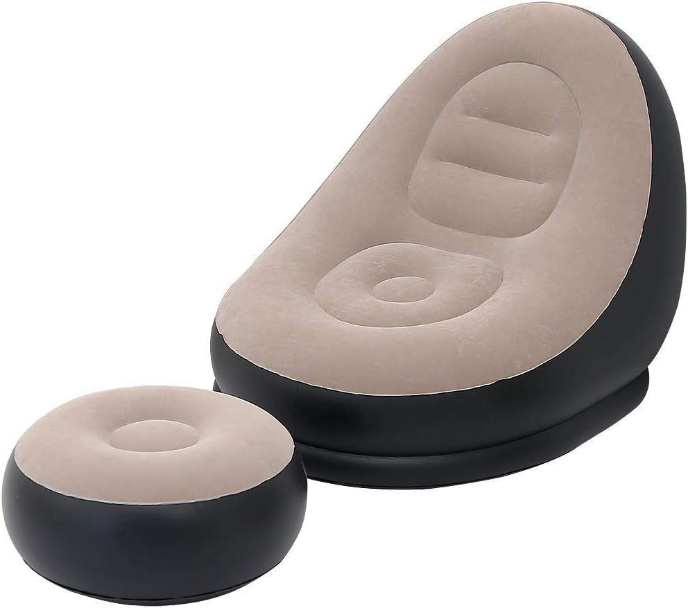 2Pcs Lazy Sofa Inflatable Chai - Inflatable Mattress ulasan dan harga