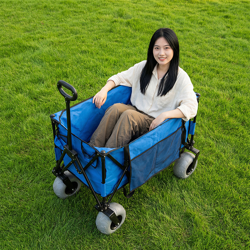 Foldable Metal Beach Wagon Qui - Outdoor Camping Table ulasan dan harga