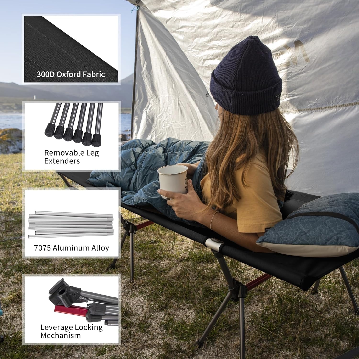 Naturehike Folding Camping Cot - Outdoor Camping Cot ulasan dan harga