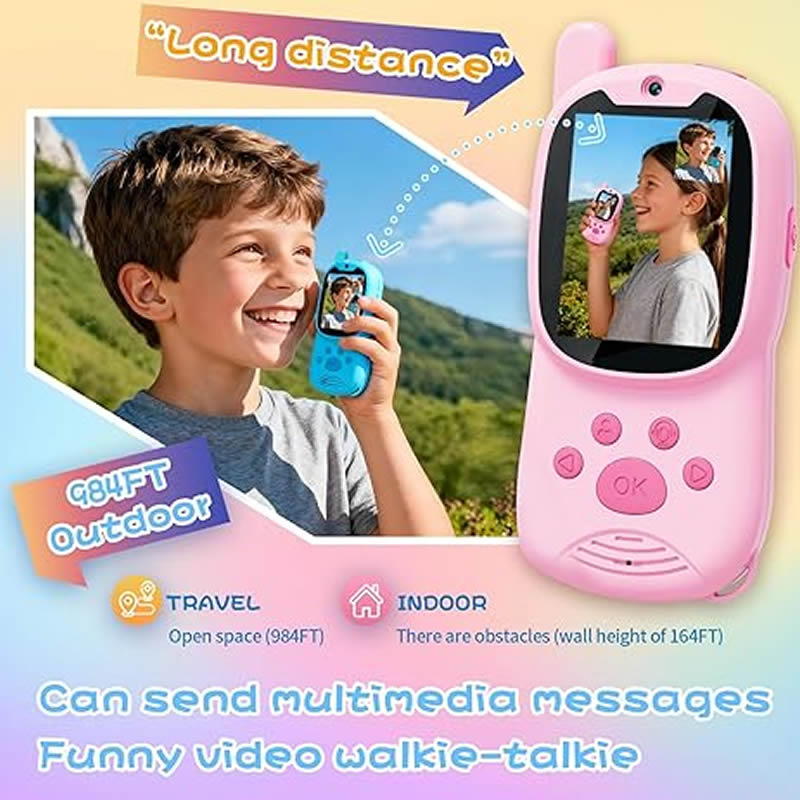 Walkie Talkies for Kids Rechar - Outdoor Camping Videos ulasan dan harga
