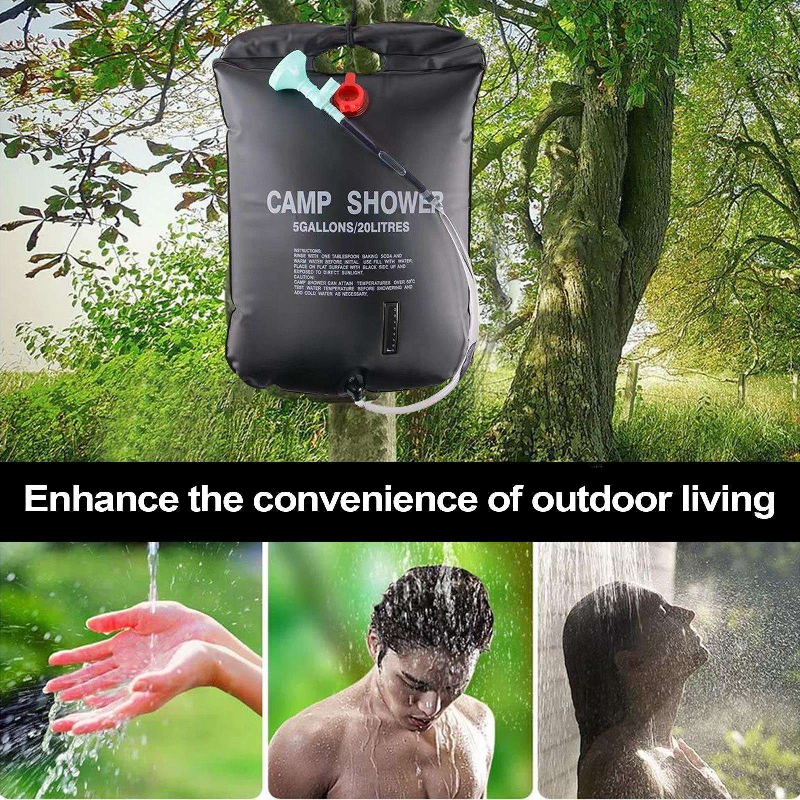 Outdoor Shower Bag Camping Wat - Outdoor Camping Hot Water Heater ulasan dan harga