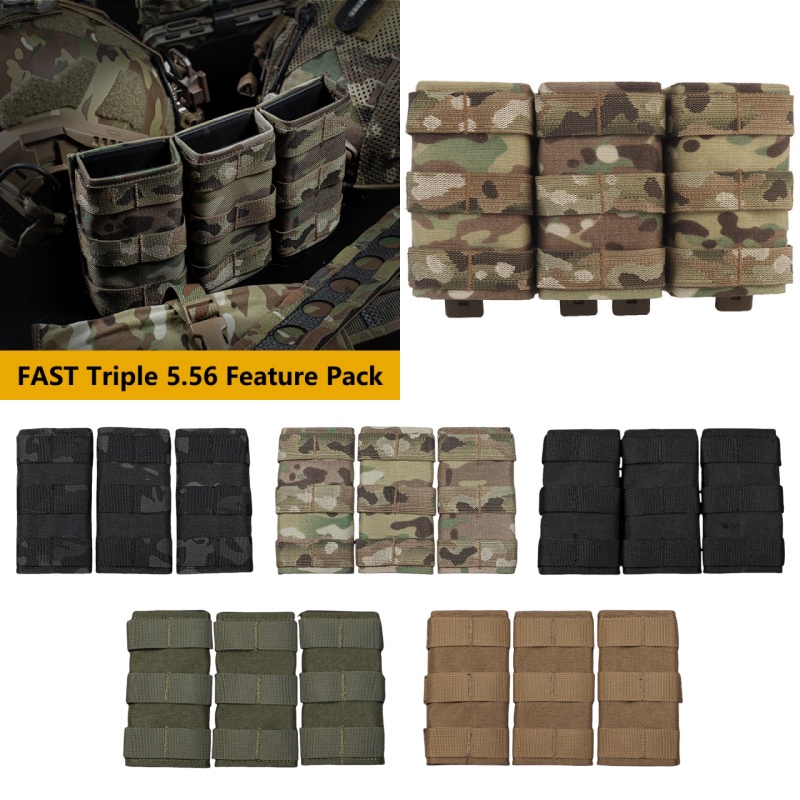 MOLLE-Compatible Triple Magazi - Outdoor Camping Vest ulasan dan harga