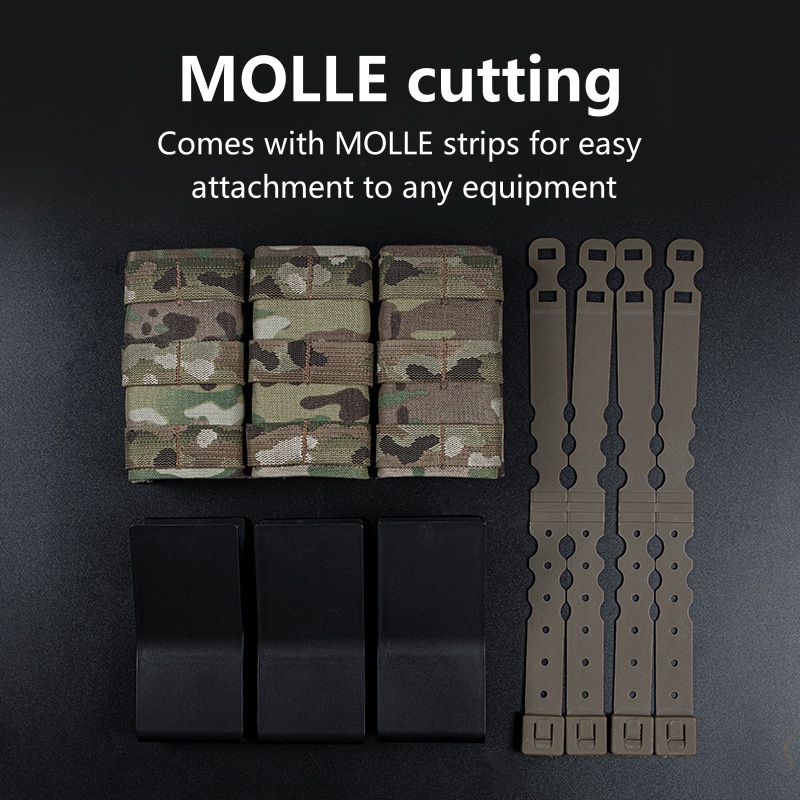 MOLLE-Compatible Triple Magazi - Outdoor Camping Vest ulasan dan harga