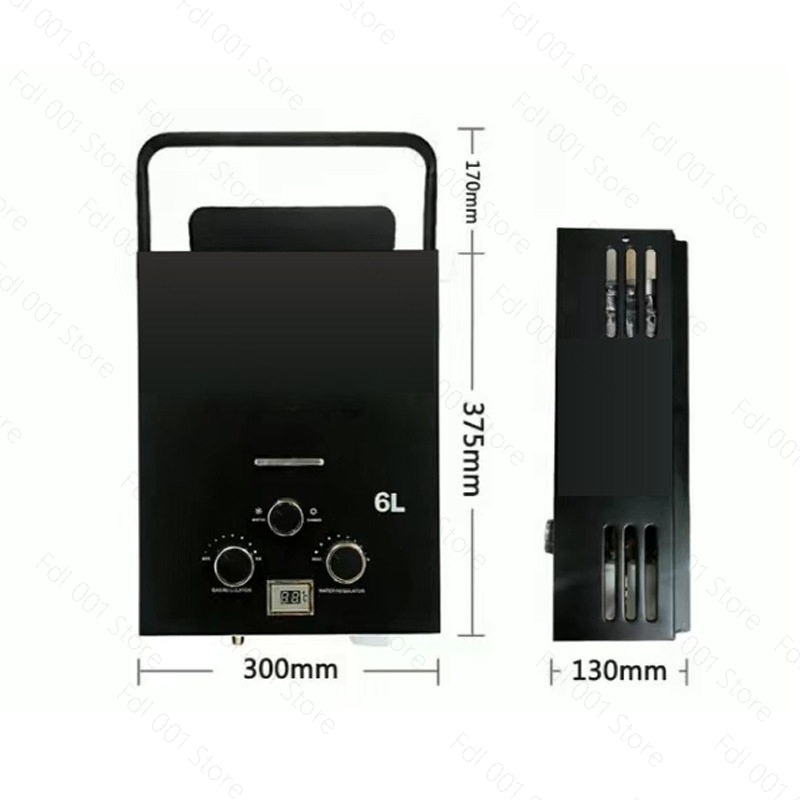 6L Portable Tankless Gas Water - Outdoor Camping Hot Water Heater ulasan dan harga