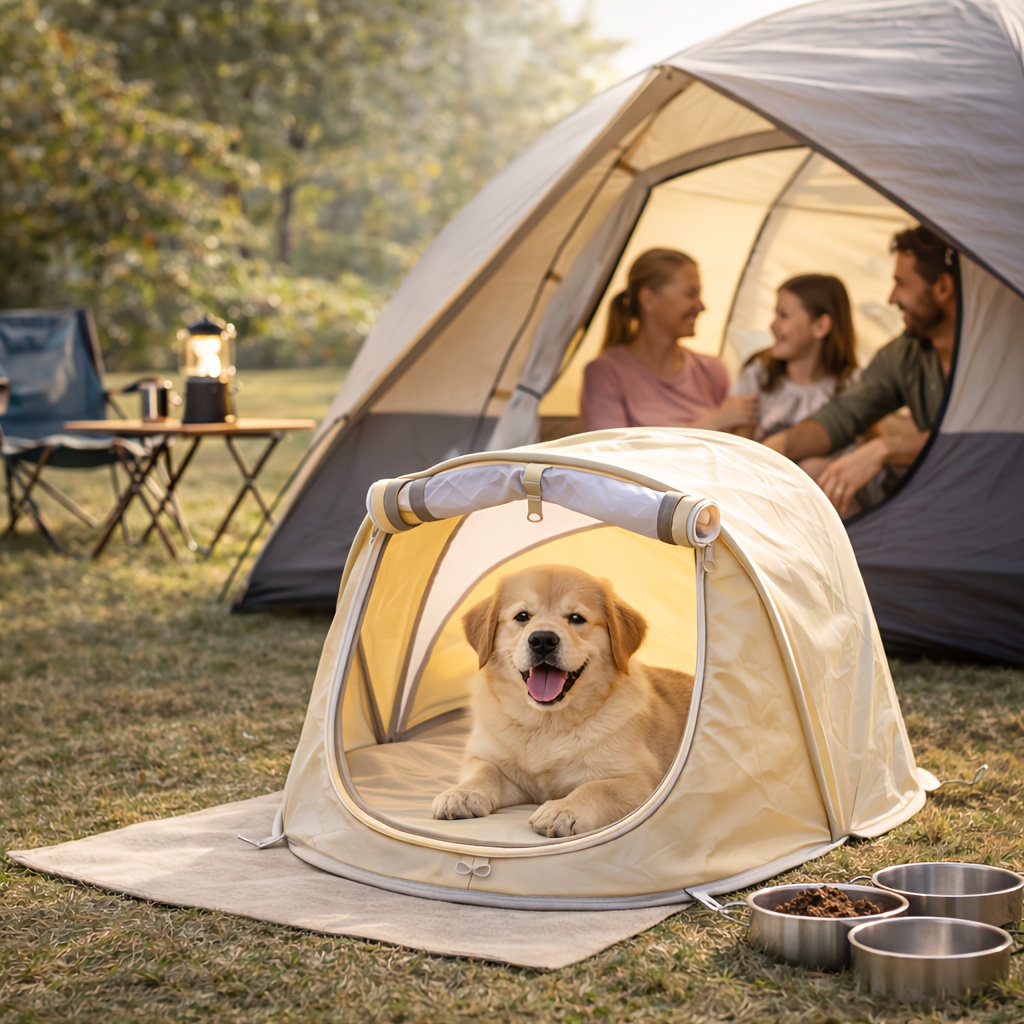 Foldable Pet Tent Portable Dog - Outdoor Camping Dog Kennel ulasan dan harga