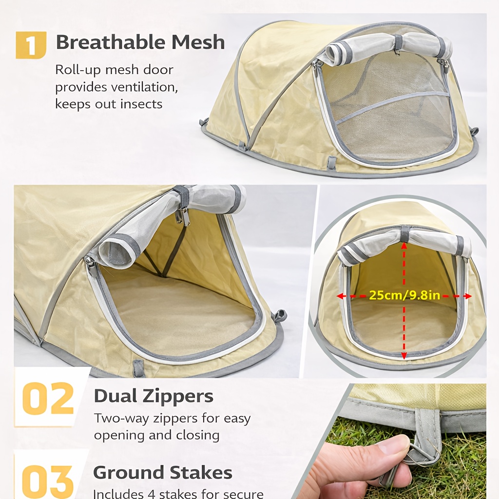 Foldable Pet Tent Portable Dog - Outdoor Camping Dog Kennel ulasan dan harga
