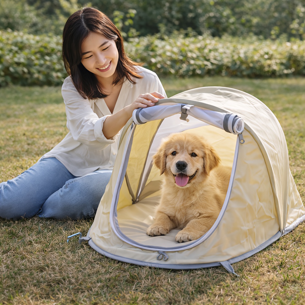 Foldable Pet Tent Portable Dog - Outdoor Camping Dog Kennel ulasan dan harga