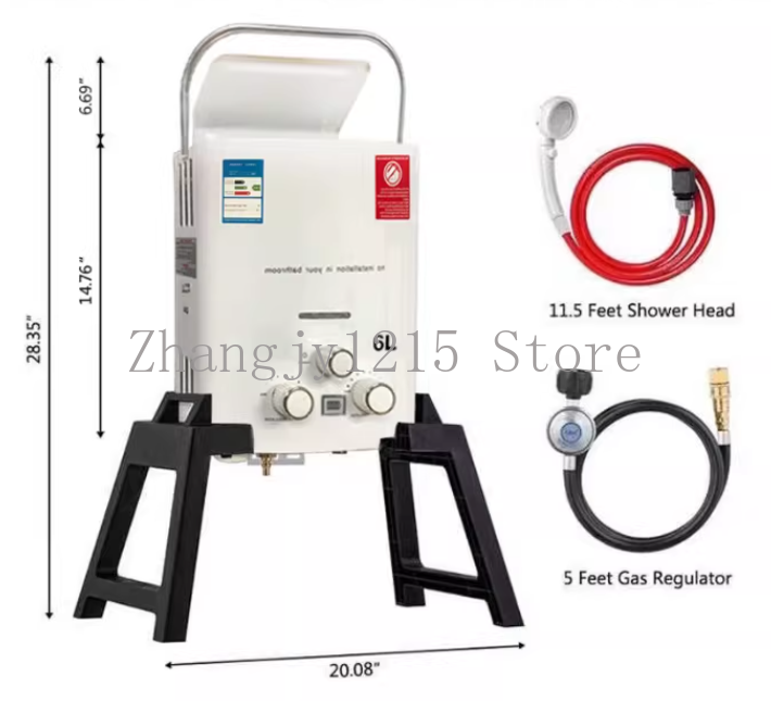 Propane LPG  Gas Tankless Wate - Outdoor Camping Hot Water Heater ulasan dan harga