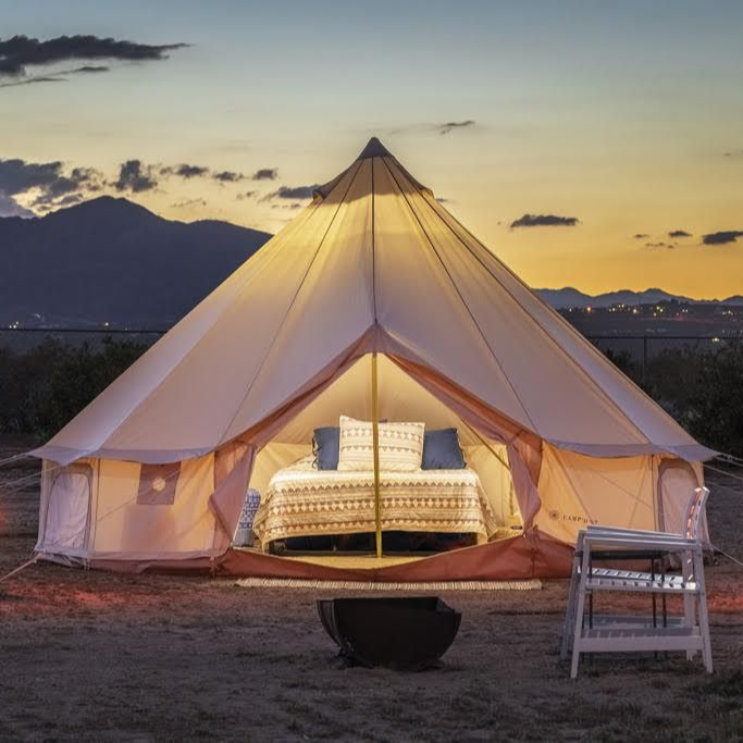 Canvas Bell Tent 4-Season Wate - Outdoor Camping And Glamping ulasan dan harga