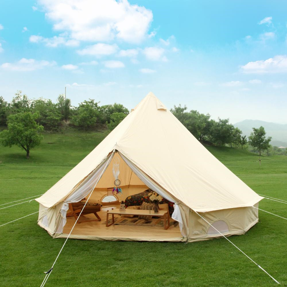 Canvas Bell Tent 4-Season Wate - Outdoor Camping And Glamping ulasan dan harga