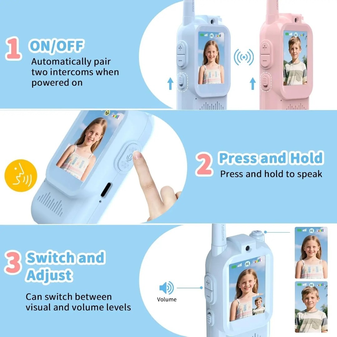 2Pcs Walkie Talkies for Kids 3 - Outdoor Camping Videos ulasan dan harga