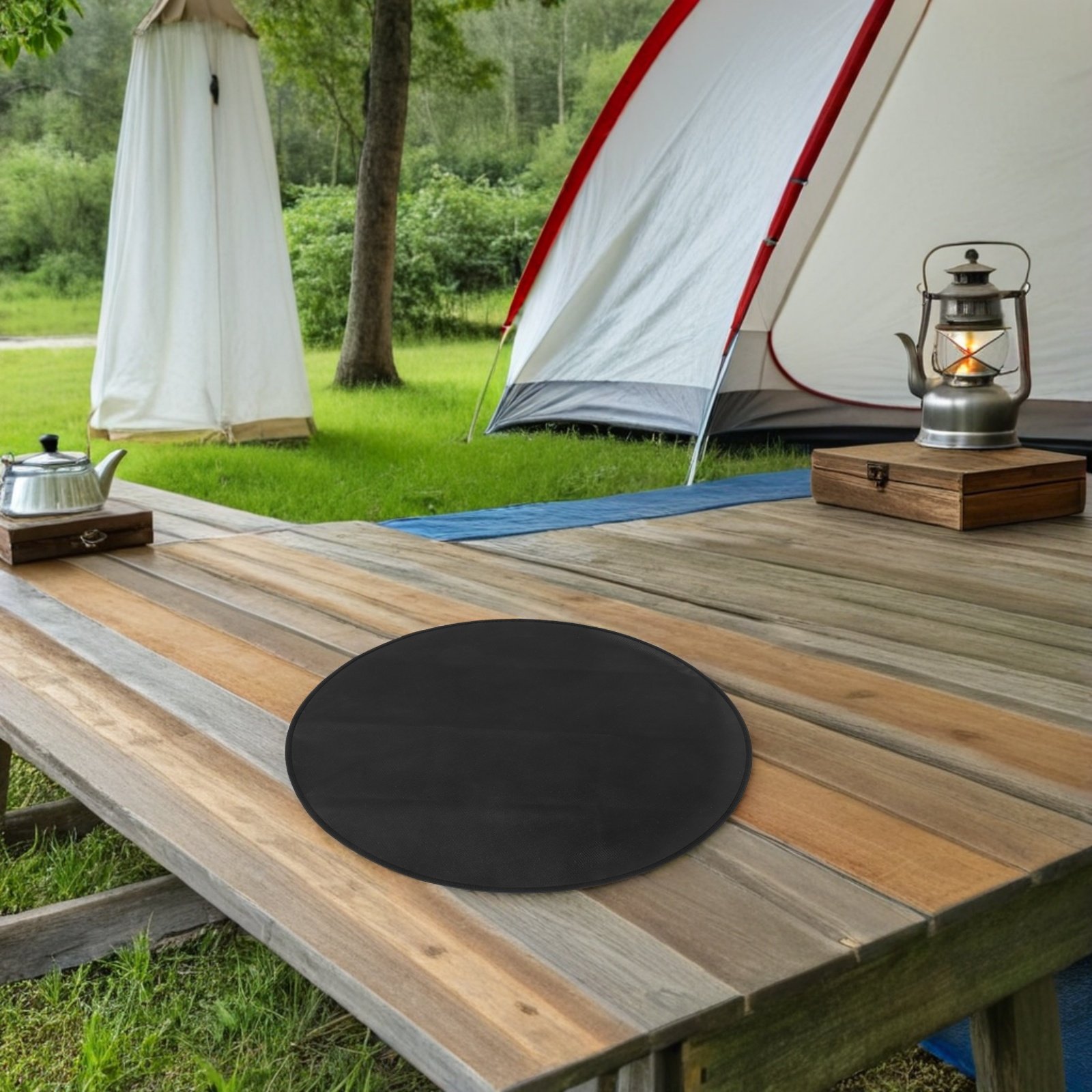 Round Heat Resistant Fireproof - Outdoor Camping Decke ulasan dan harga