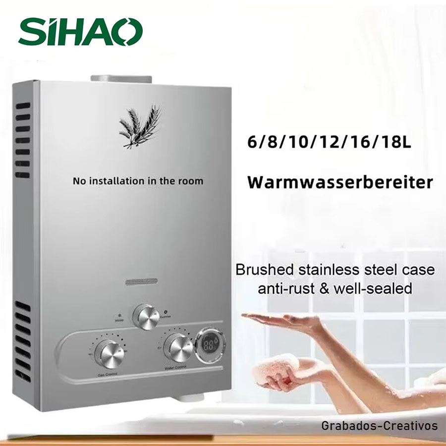 SIHAO 12L 16L 18L GPM LPG Gas  - Outdoor Camping Hot Water Heater ulasan dan harga