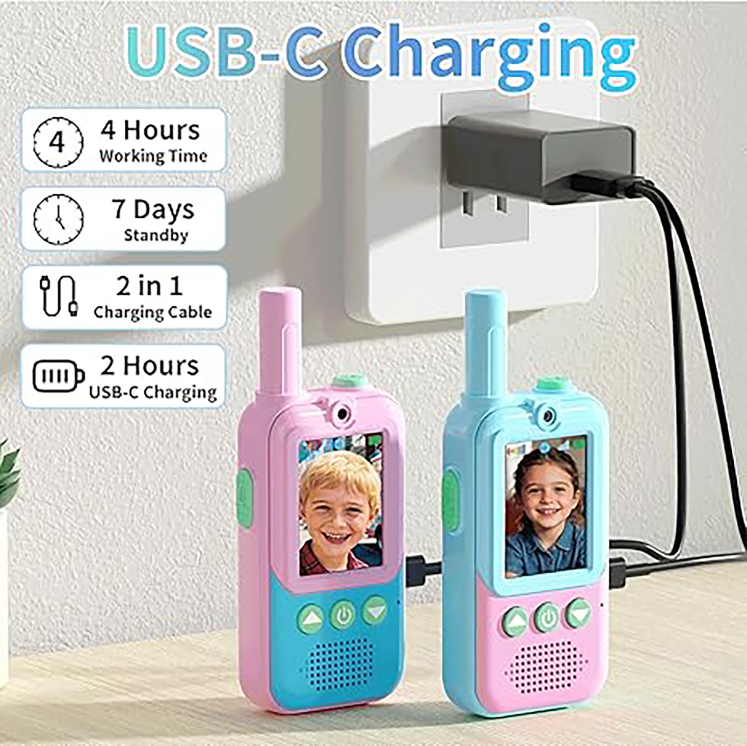 Rechargeable Kids Video Walkie - Outdoor Camping Videos ulasan dan harga