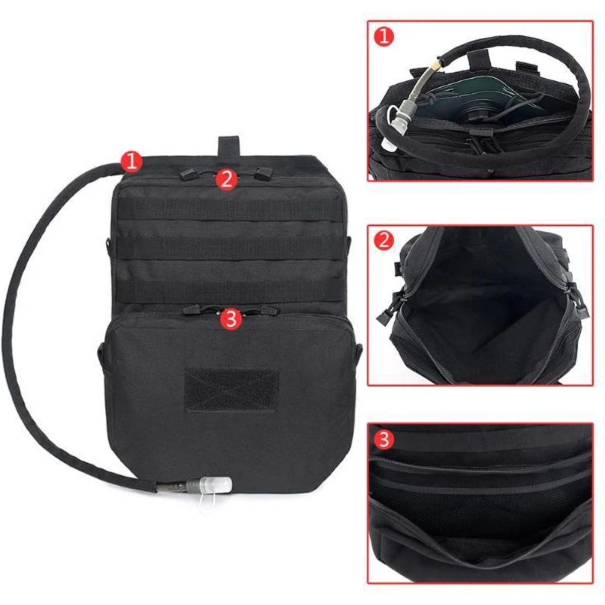 Outdoor Molle Bag Camping Hydr - Outdoor Camping Vest ulasan dan harga