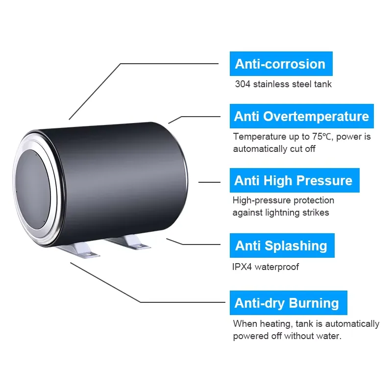 304 Stainless Steel Electric W - Outdoor Camping Hot Water Heater ulasan dan harga