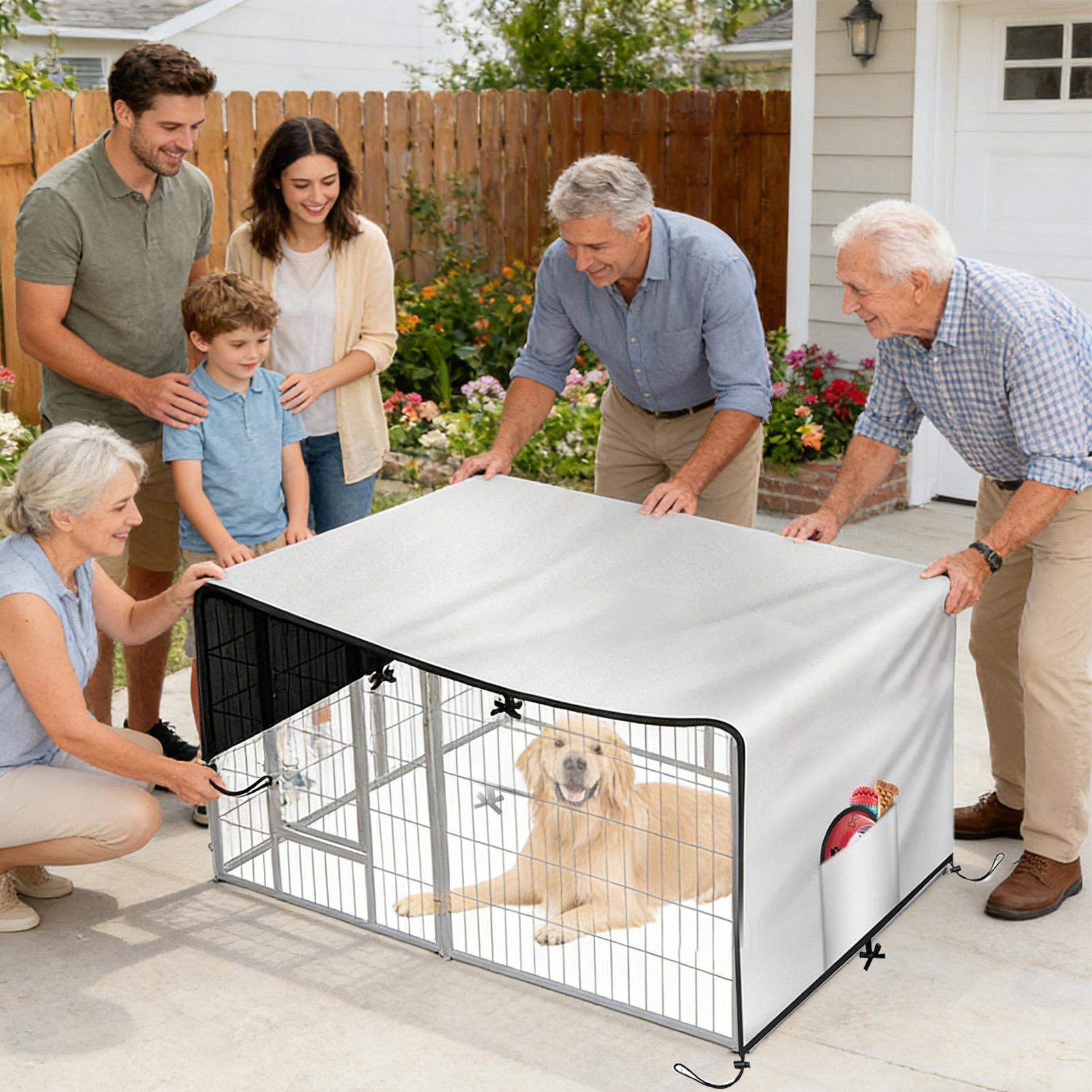 Dog Crate Cover 210D Oxford Pr - Outdoor Camping Dog Kennel ulasan dan harga