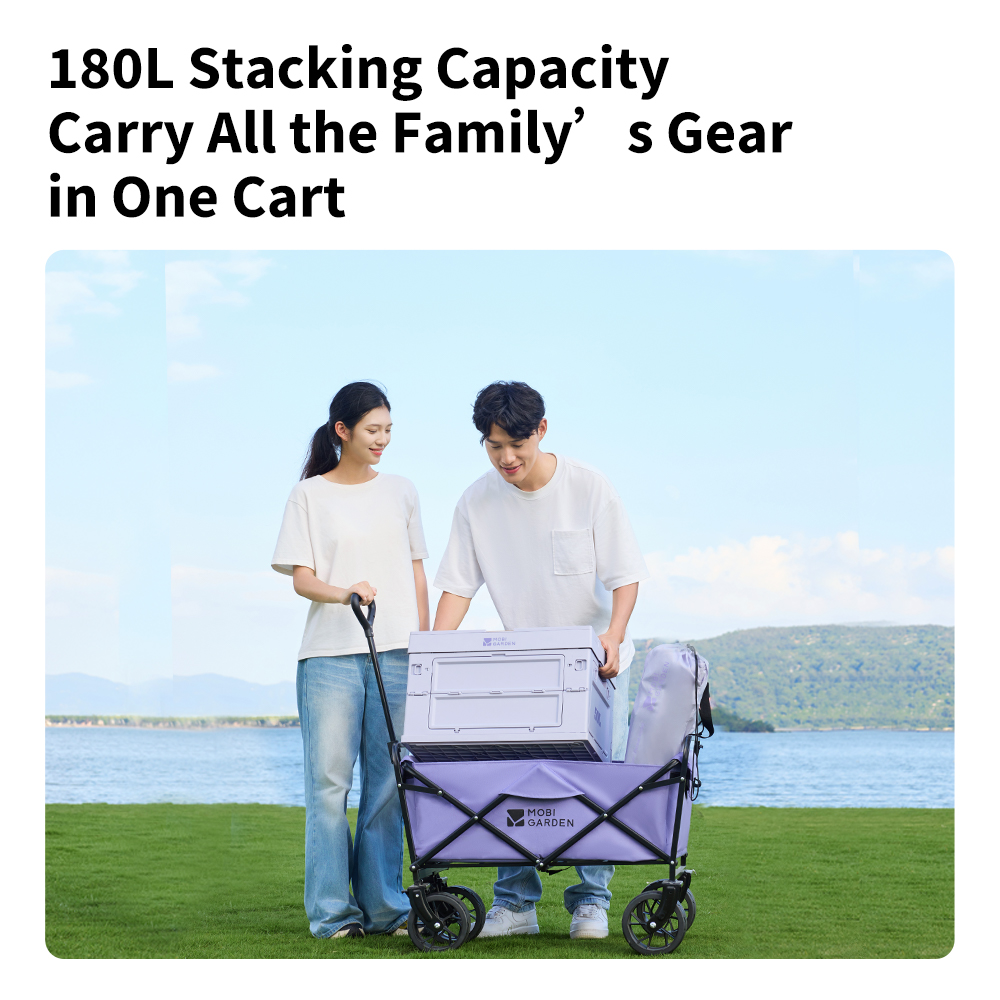 Mobi Garden Foldable Four-Whee - Outdoor Camping Table ulasan dan harga