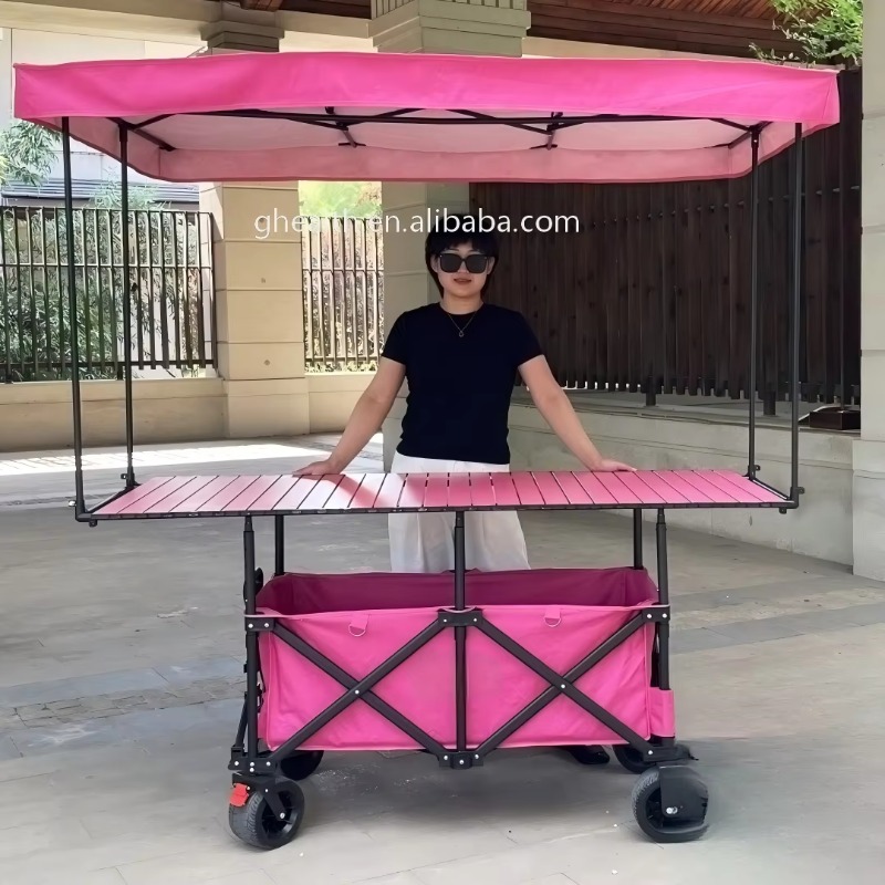 Stall Folding Steel Table Trol - Outdoor Camping Table ulasan dan harga