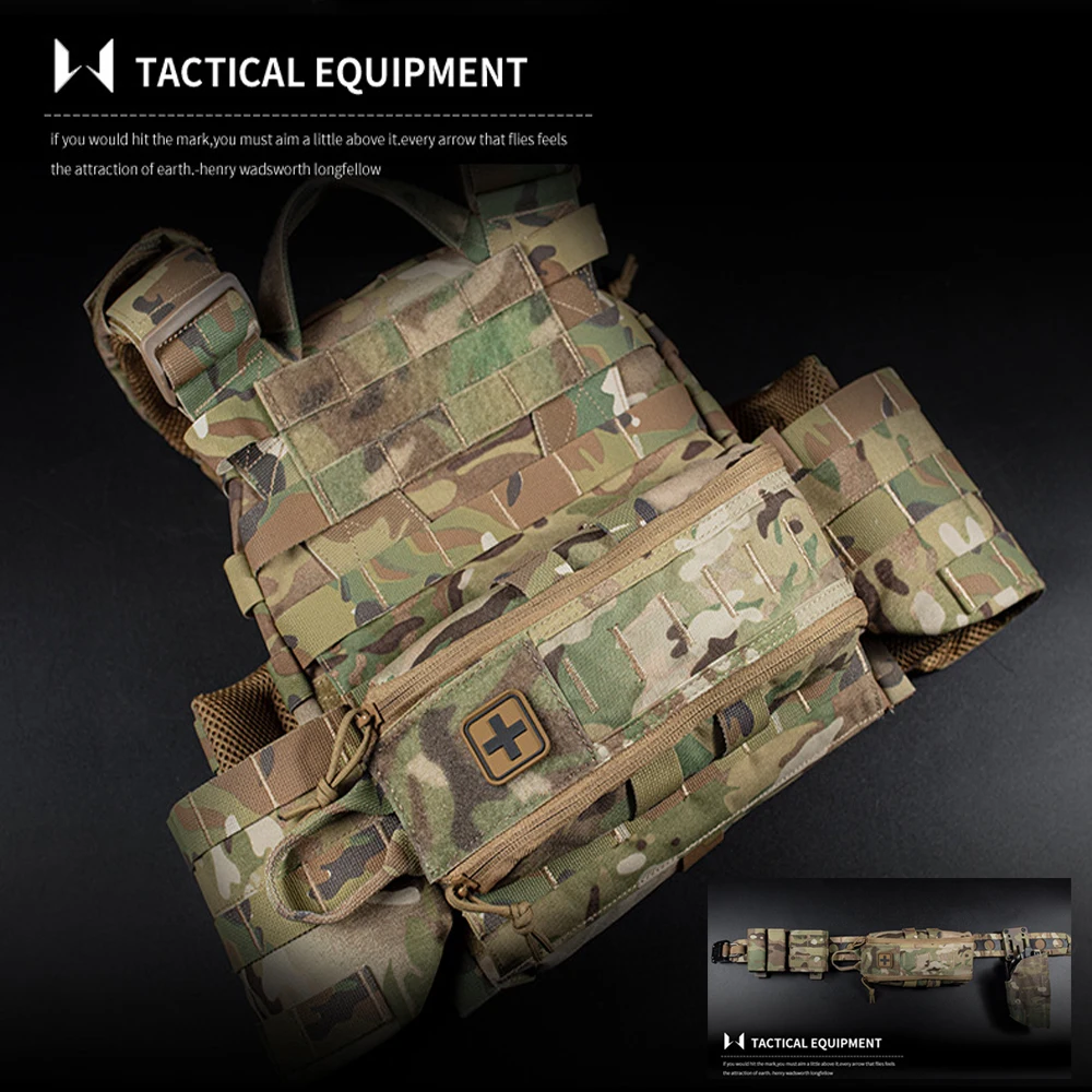 Camping First Aid Kit MOLLE Wa - Outdoor Camping Vest ulasan dan harga