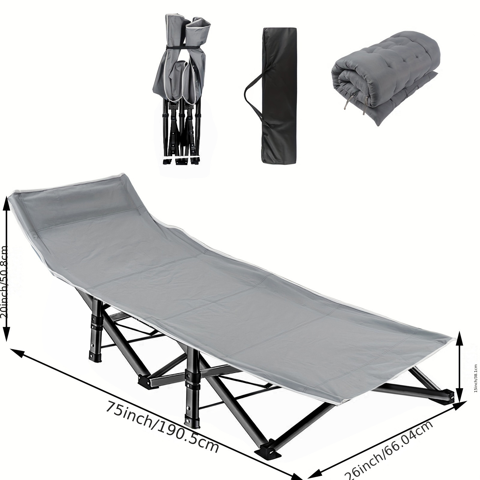Heavy Duty Folding Camping Cot - Outdoor Camping Cot ulasan dan harga