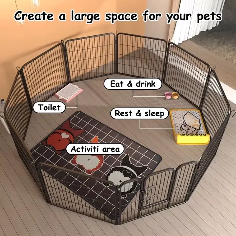 for 8 Panel Dog Playpen Metal  - Outdoor Camping Dog Kennel ulasan dan harga