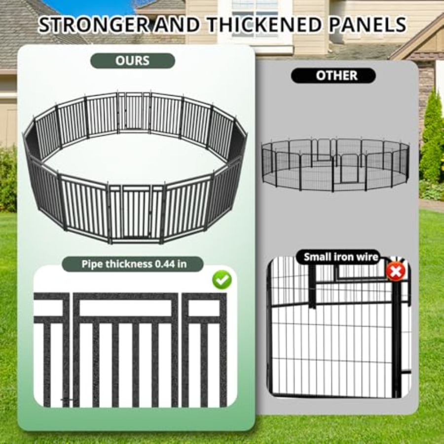 Dog Fence Outdoor for Yard Dog - Outdoor Camping Dog Kennel ulasan dan harga
