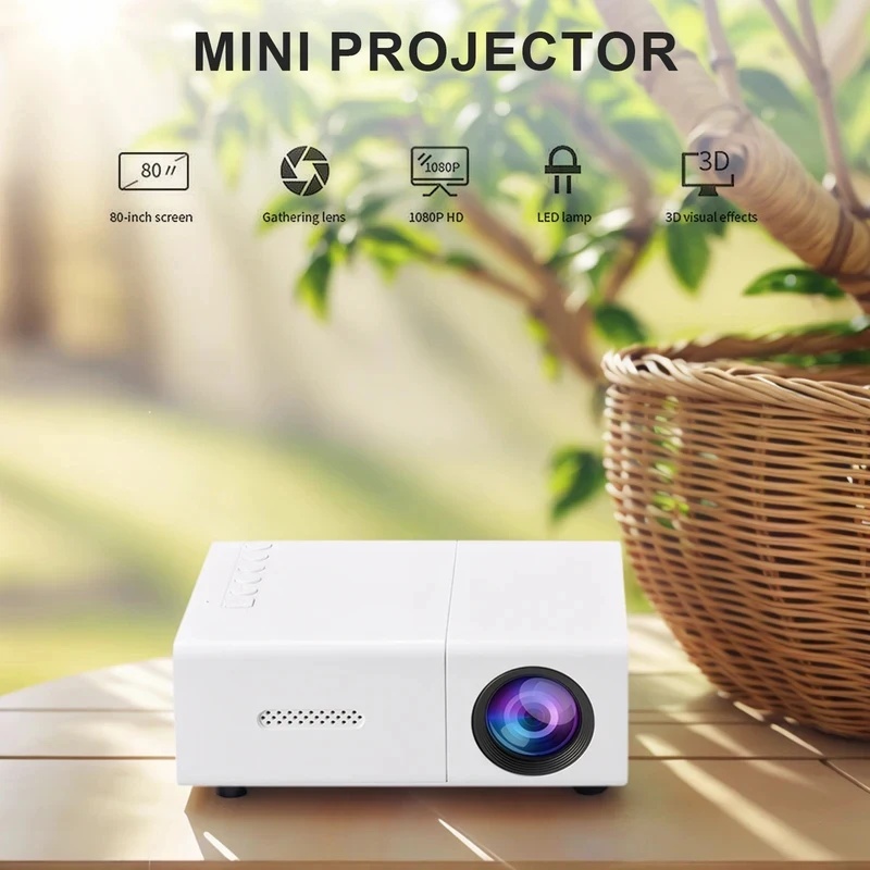 1080P LED Mini Projector with  - Outdoor Camping Movies ulasan dan harga