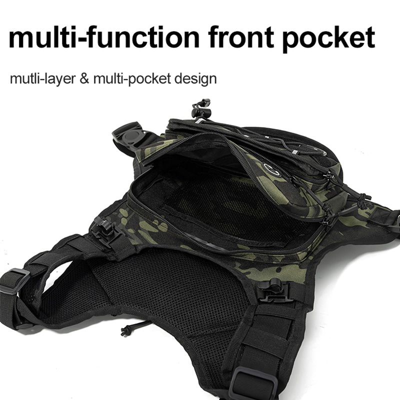 Tactical Bag Front Chest Rig V - Outdoor Camping Vest ulasan dan harga