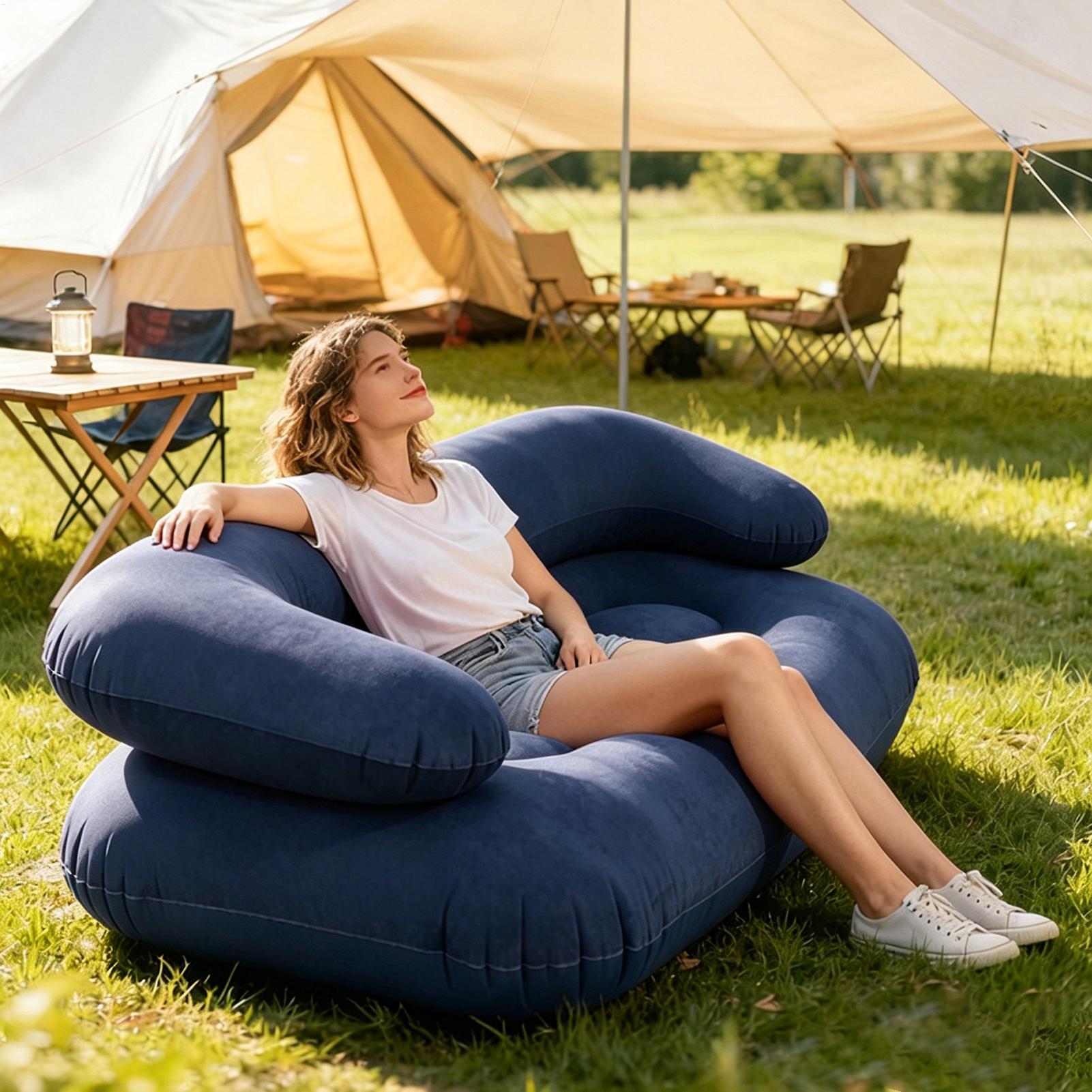 Inflatable Couch for Camping I - Outdoor Camping Decke ulasan dan harga