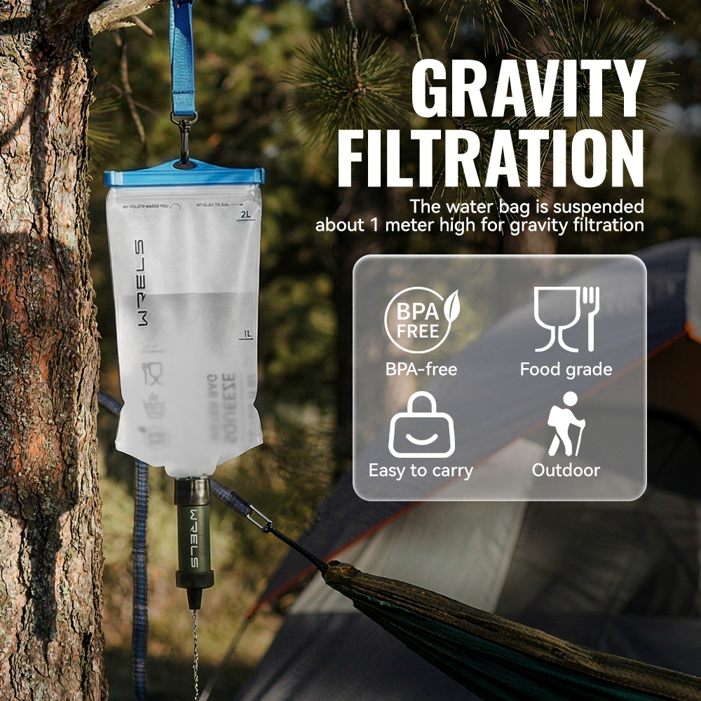 WRELS Camping & Survival Emerg - Portable Water Filter ulasan dan harga