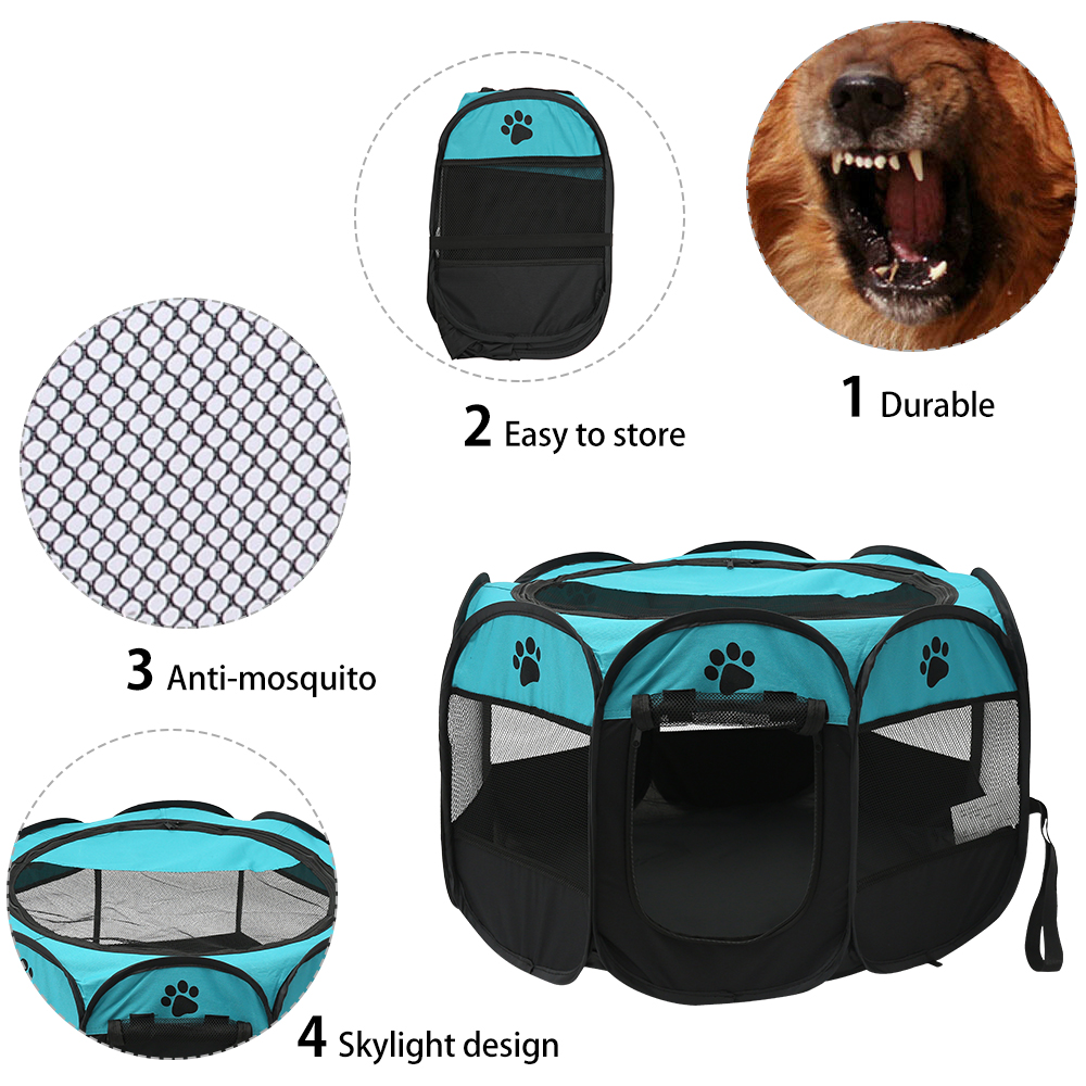 Folding Pet Tent Dog House Cam - Outdoor Camping Dog Kennel ulasan dan harga
